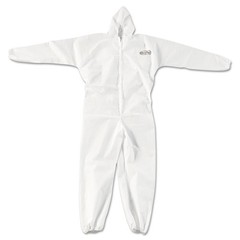 (5-Pack) KleenGuard™ A20 49002 Coveralls, White – Medium – Hooded Elastic, NEW