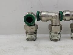 3pcs Parker 90° Swivel Elbows, 1/4″ Tube x 1/4″ NPTF Pipe, PrestoLok Fitting 6A5