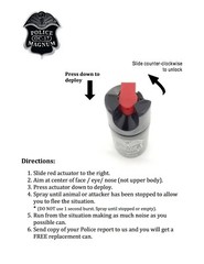 2 PACK Police Magnum pepper spray 5 oz Safety Lock Defense Security Protection