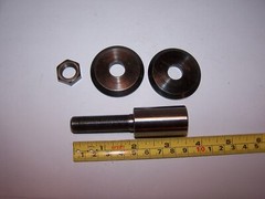 Motor Arbor 3 1/2” Length, 1 7/8″ Treads, 1/2″x 20TPI Threads, Adapter, #P452