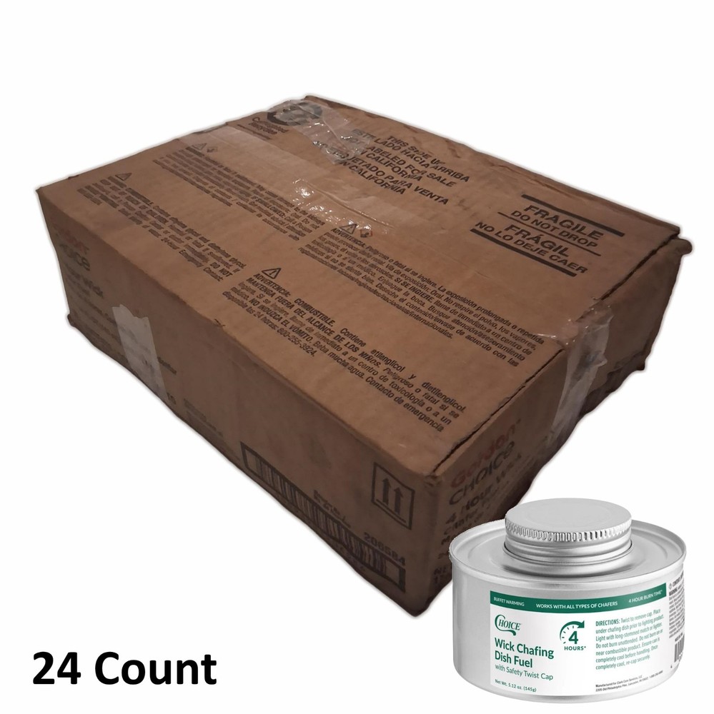 Gordon Choice 4 Hour Wick Chafer Fuel 4.84 oz Cans 24/Case 206584