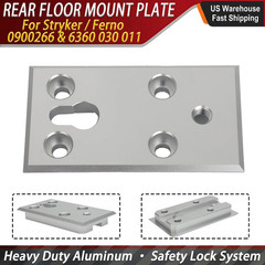 1PC For Stryker / Ferno Rear Floor Mount Plate – Ambulance Cot Latch Lock System
