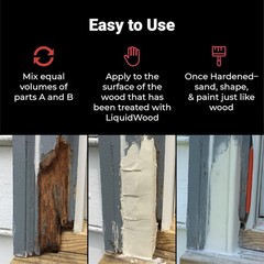 WoodEpox 2-Pint Gel Filler – Water-Resistant Adhesive for Indoor & Outdoor Use