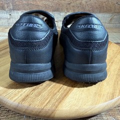 Skechers Shoes Men 11 Black Slip-On Work Nanpa Groton Slip Resistant Memory Foam