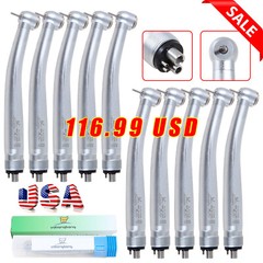 USA Dental Ultrasonic Piezo Scaler Handpiece 5 Tips Fit EMS Cavitron Woodpecker