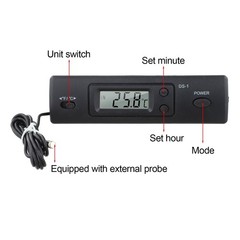 for multi Function Car Thermometer with Indoor Outdoor Temperature Features