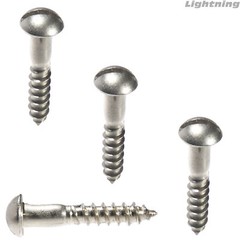 Slotted Round head Wood Screw Stainless Steel#8 x 5/8″ Qty 50