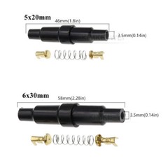 10/25/50/100 Set 5x20mm 6x30mm Inline Glass Fuse Holder With Terminal And Spring