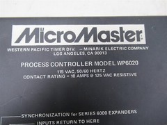 Lot of 2 Western Electric Minarik MicroMaster Process Controller Modules WP6020
