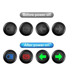 12V LED Indicator Small Light Indicator Waterproof 1/2(12Mm) Panel Cutout 12V