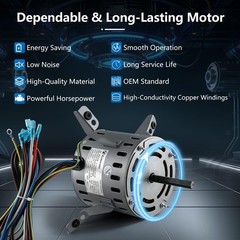 5KCP39LGV569BS Blower Fan Motor 1/2 HP 115V 60Hz 1075RPM 3-Speed 7.9A GE Bryant