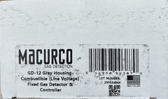 Macurco GD-12 Combustible Gas Detector 100-240V Methane Propane NEW 2025 Date