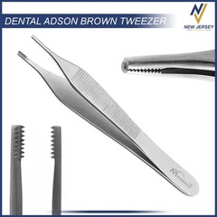 Dental Adson Brown Straight Thumb Tweezers Tissue Forceps Surgical Instruments