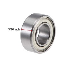 R188ZZ Deep Groove Ball Bearings Z2 1/4 Inch x 1/2 Inch x 3/16 Inch Double Sh…
