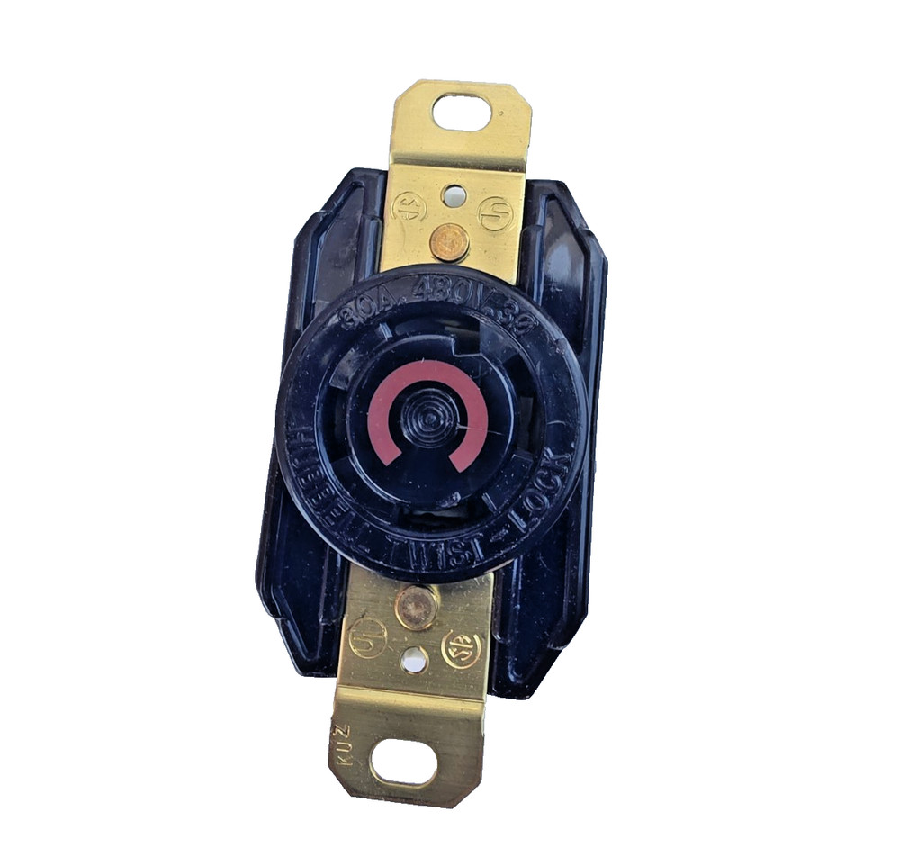 Hubbell HBL2730 L16-30R Twist Lock Receptacle 30A 480V 3Ø 4 Wire Industrial NEW