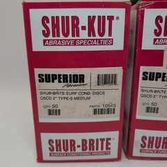 100 Total Superior Abrasives 10544 & 10544 Shur Brite Kut Quick Change Disc