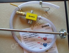 GROZ Deluxe Coolant Mixer Model CMX/3+ – venturi, water powered, 0-9% mix range