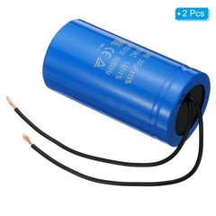 2Pack 300uF 250VAC CD60 Run Capacitor 2Wires 50/60Hz Motor Starting Capacitor