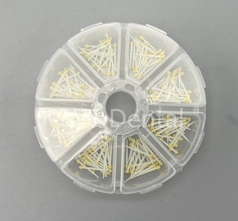 200 Pcs Dental Fiber Post Glass Teeth Restorative Screw Posts 1.2 1.4 1.6 1.8mm