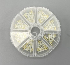 200 Pcs Dental Fiber Post Glass Teeth Restorative Screw Posts 1.2 1.4 1.6 1.8mm