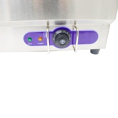 TechTongda 110V Commercial Hot Dog Steamer & Bun Warmer Long Service Life New