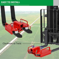 2″ Trailer Hitch Receiver for Dual Pallet Forks Forklift Towing Adapter Attach