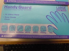 Adenna Handy Guard 4 mil Latex Powder Free Gloves (White, Large)2 boxes of 100