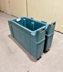 “CAMBRO CPC13134” INSULATED CHILLER BEVERAGE CARRIER CART ON CASTERS-NO COVER