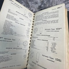Sylvania Radio Tubes Technical Manual Vacuum Tube Specs 7AF7 7AG7 Vintage Book