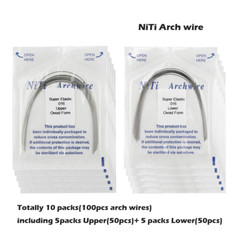 100PCS Arch Wire Orthodontic Niti Natural Ovoid Form Arches Round Rectangular