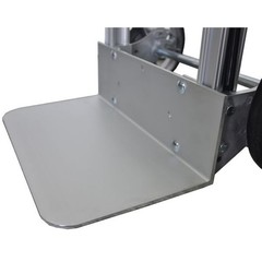 Dayton 6W046 Gphandtruck, 48In, 18In, Slvr, Alum, 500Lb