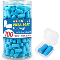 200pcs Ear Plugs Soft Foam Sleep 100pair Travel Noise Shooting Working Lot Bulk