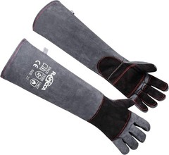 Durable 22in Leather Animal Handling Gloves – Puncture & Bite Resistant