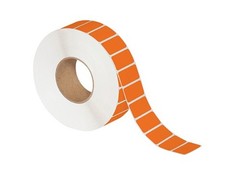 3 x 5″ Orange Thermal Transfer Labels 1300/Roll 3″ Core 6 Rolls