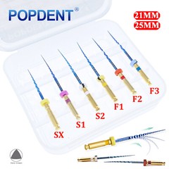 POPDENT Dental Endodontic Rotary Endo Root Canal File X-Pro Blue /Gold Taper