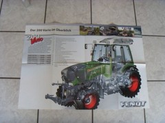 Fendt 200 Vario, Orig. 3D Sectional Picture Poster Circa 2000s