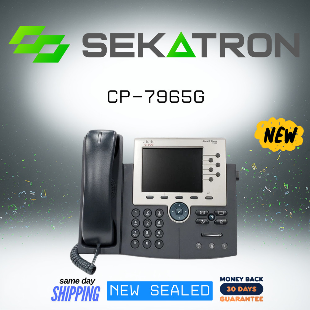 ☎️ Cisco CP-7965G Six-Line Color Display Unified IP Phone ⚡Fast Ship