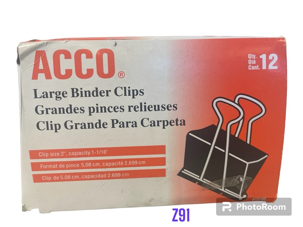 ACCO Brands ACC72100 Large Binder Clips