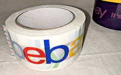 eBay Branded Packing Tape 2″ x 75′ 4 Roll Set Multi Color New