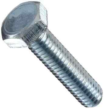 M12-1.25 x 40 mm Steel Hex Bolts, Class 8.8, Zinc, FT, Extra UNF, DIN 961, 15 PK