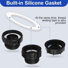 Gallon IBC Tote Hose Adapter 3 Size IBC Tote Adapter 2.44 Fine、2 Fine