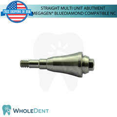 5X Straight Multi Unit Prosthetic NC Compatible with Megagen® BlueDiamond