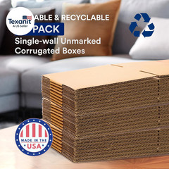Moving Boxes Medium 18″L X 14″W X 12″H 10-Pack | Corrugated Cardboard Box for Sh