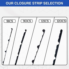 Duco Plus 9in Profile 3ft Classic Rib Foam Closure Strips Metal Roofing Panels