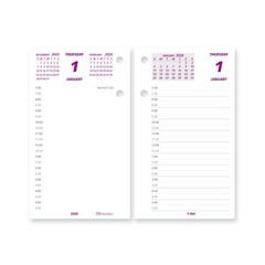 Brownline® 2026 Daily Desk Calendar Refill, 12 Months, January to December,