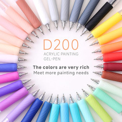 Acrylic Colored Pens, 0.7Mm Fine Point Acrylic Paint Retractable Pastel Gel Pens