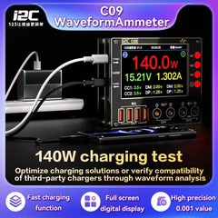 I2C C09 Waveform Ammeter 0-40V Voltage Current Tester 4″ HD Display Diode Scan