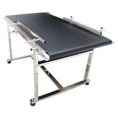 59″ Flat Belt Conveyor 31.4″ Wide Conveyor Machine load-bearing 55lbs Speed 18m
