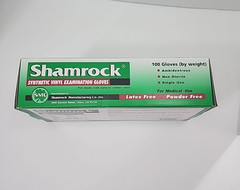 Shamrock Synthetic Vinyl Examination Gloves Powder Free X-Large 1 Box 100ct