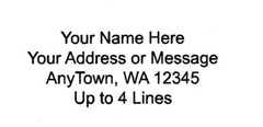 60 Personalized Return/Mailing Address labels 1″ x 2.625″ – Free USA Shipping